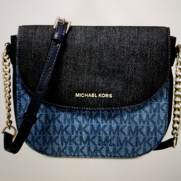 michael kors denim crossbody